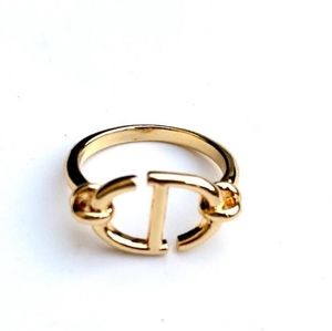 DIOR CD Navy Ring 6.5